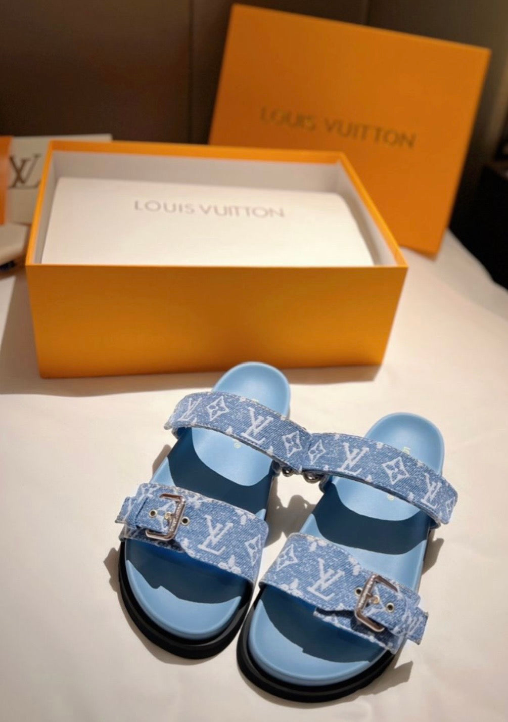 Louis Vuitton Denim Sandals
