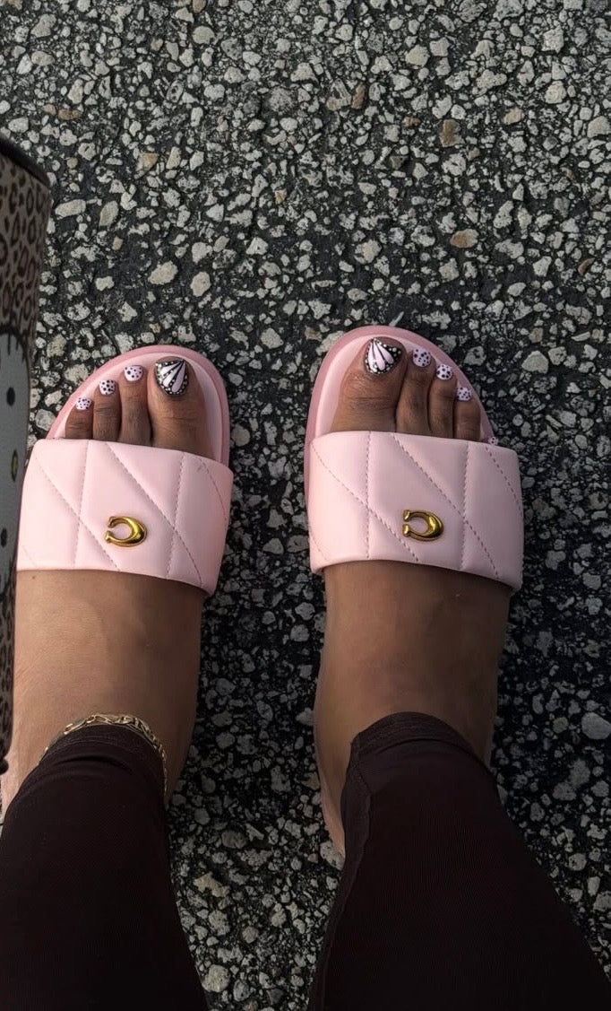 Pink Coach Sandals