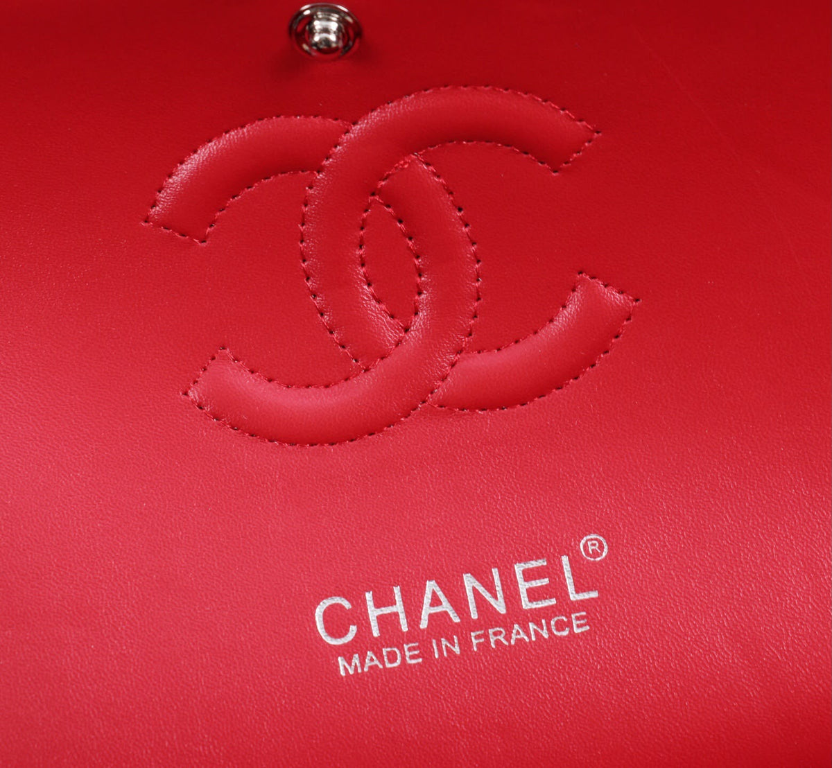 Chanel red handbag