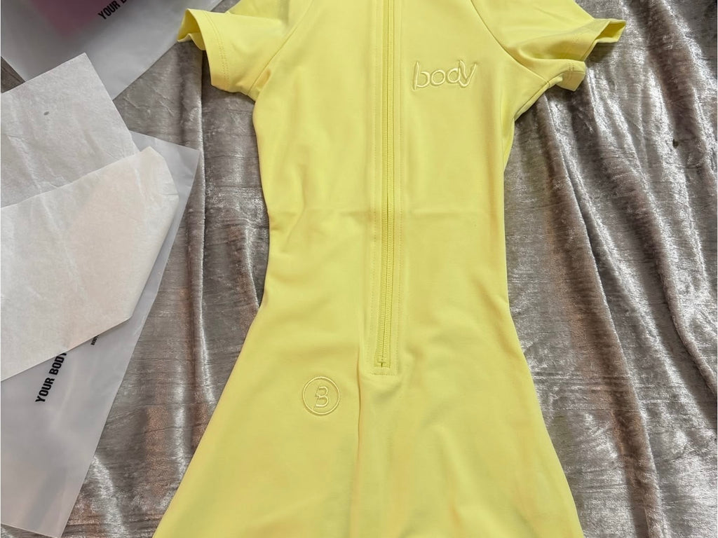Bodybyraventracy yellow romper
