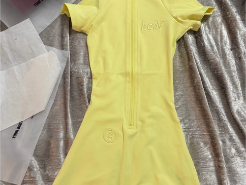 Bodybyraventracy yellow romper