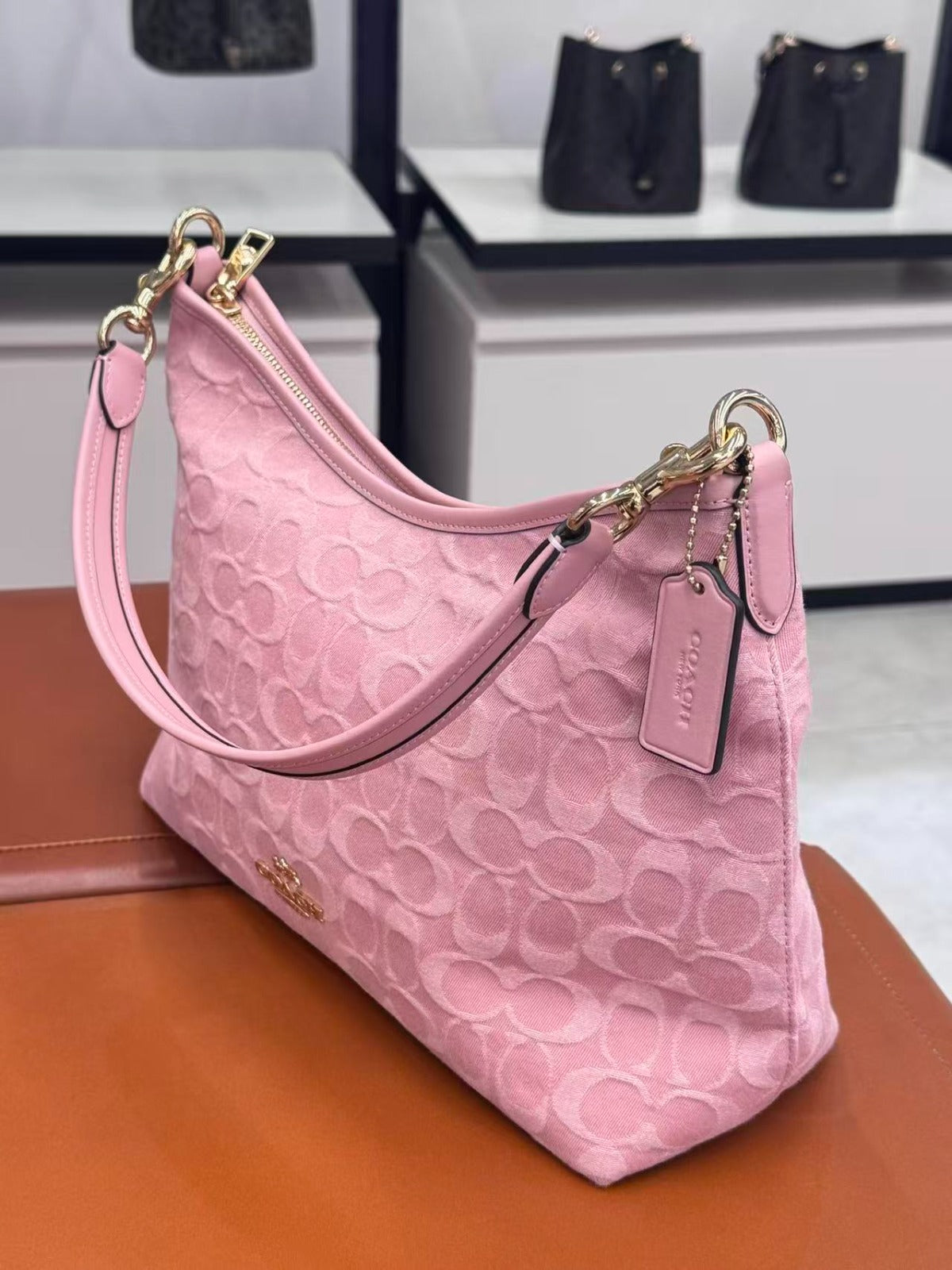 Coach Pink Suede Purse