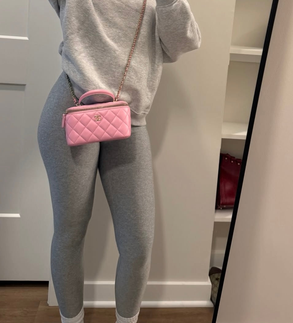 CC pink vanity bag