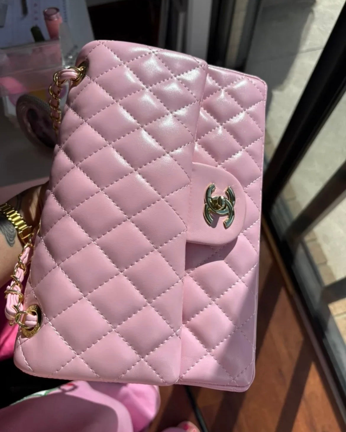 Chanel baby pink Handbag