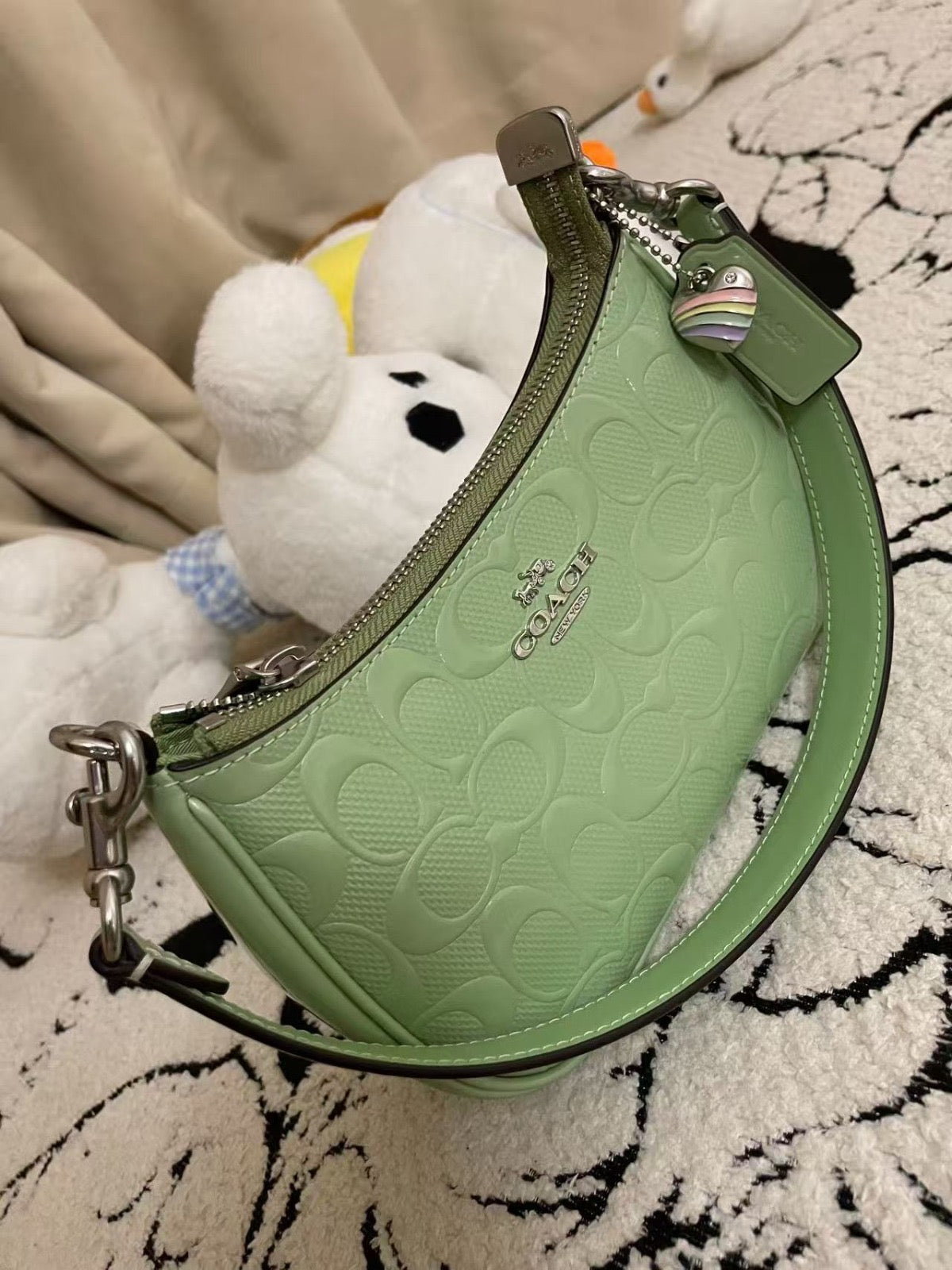 Coach Purse Lime Green