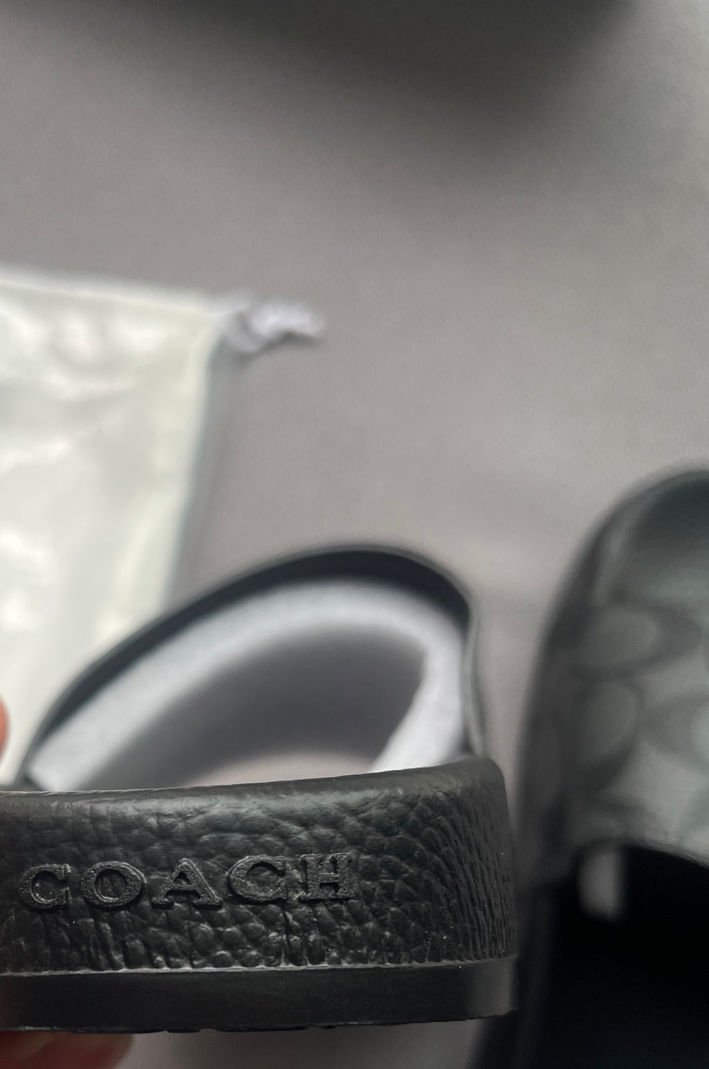 Coach Black Slides