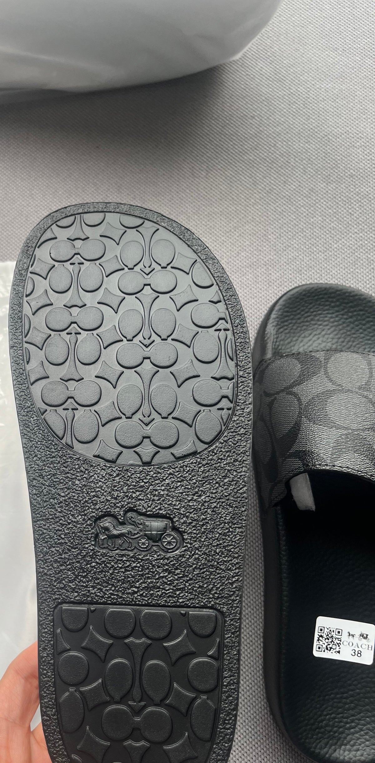 Coach Black Slides
