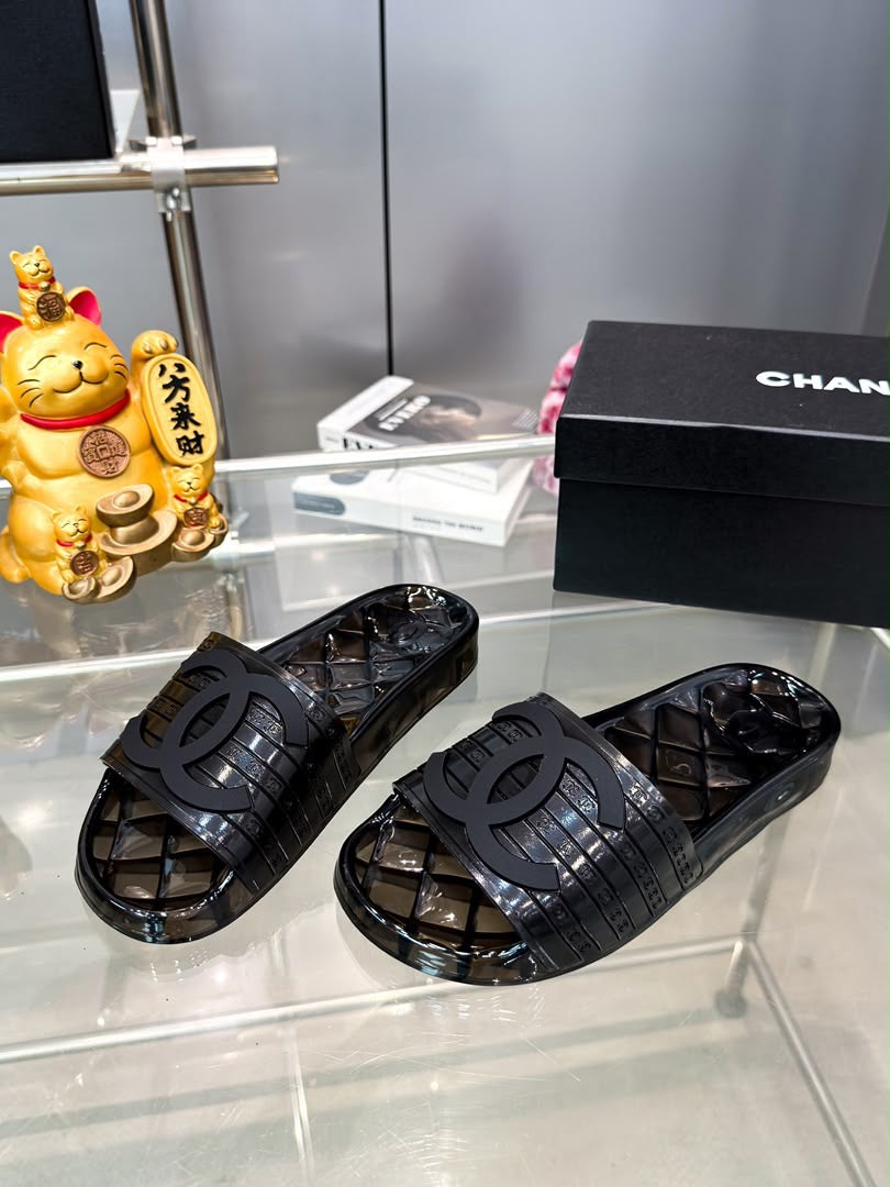Chanel jelly slides