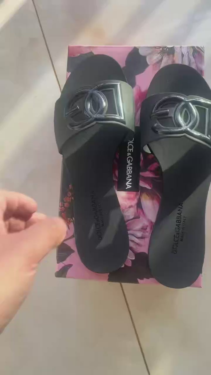 D&G sandals black